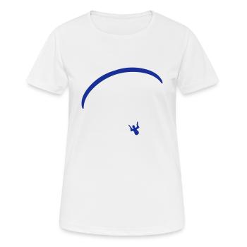 Paragliding - Frauen T-Shirt atmungsaktiv - Weiß - Vorne - AI Model Female 172 dark (172cm)