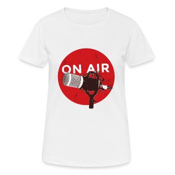 On Air - Women's Breathable T-Shirt - white - Front - AI Model Female 172 dark (172cm)
