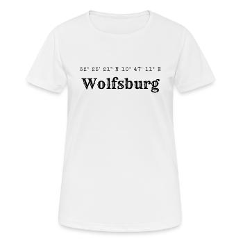 Wolfsburg coordinates - Women's Breathable T-Shirt - white - Front - AI Model Female 172 dark (172cm)