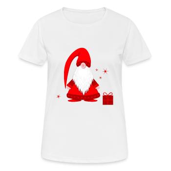 Wichtel wichteln Wichtelgeschenk Weihnachten - Frauen T-Shirt atmungsaktiv - Weiß - Vorne - AI Model Female 172 dark (172cm)