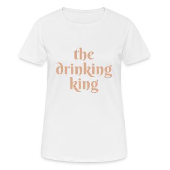 Le roi de la boisson - T-shirt respirant Femme - blanc - Devant - AI Model Female 172 dark (172cm)