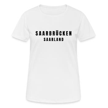 Sarrebruck Sarre - T-shirt respirant Femme - blanc - Devant - AI Model Female 172 dark (172cm)