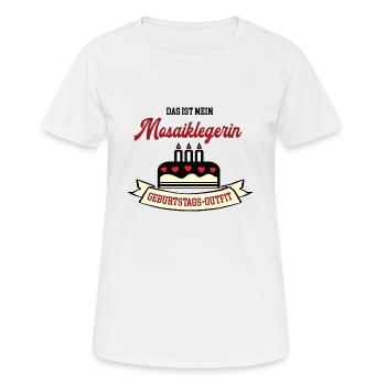 Geburtstag Mosaiklegerin Mosaikleger Frau Handwerk - Frauen T-Shirt atmungsaktiv - Weiß - Vorne - AI Model Female 172 dark (172cm)