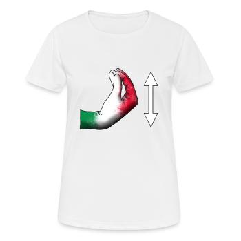 Instructions Italian hand - Women's Breathable T-Shirt - white - Front - AI Model Female 172 dark (172cm)