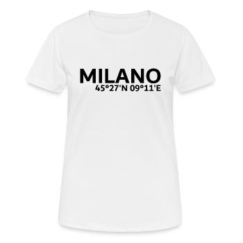 Milano coordinates - Women's Breathable T-Shirt - white - Front - AI Model Female 172 dark (172cm)