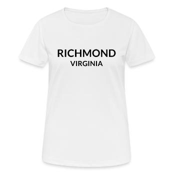 Richmond Virginie États-Unis - T-shirt respirant Femme - blanc - Devant - AI Model Female 172 dark (172cm)