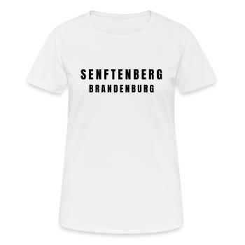 Senftenberg, Brandebourg - T-shirt respirant Femme - blanc - Devant - AI Model Female 172 dark (172cm)