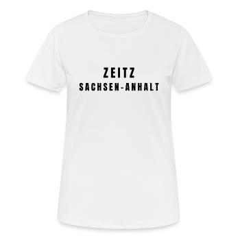 Zeitz Saxe-Anhalt - T-shirt respirant Femme - blanc - Devant - AI Model Female 172 dark (172cm)