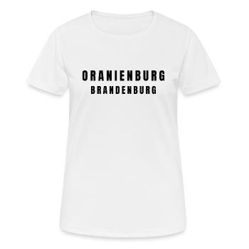 Oranienburg Brandebourg - T-shirt respirant Femme - blanc - Devant - AI Model Female 172 dark (172cm)