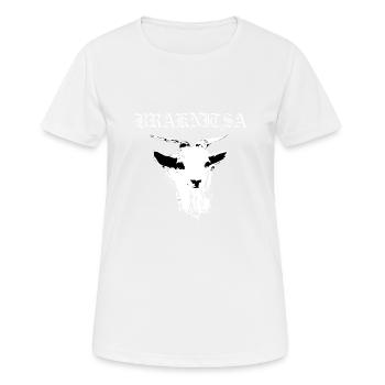 Braknitsa Ziege - T-shirt respirant Femme - blanc - Devant - AI Model Female 172 dark (172cm)