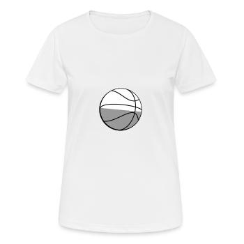 Basketball - Illustration - T-shirt respirant Femme - blanc - Devant - AI Model Female 172 dark (172cm)