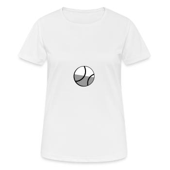 Tennisball - Illustration - Frauen T-Shirt atmungsaktiv - Weiß - Vorne - AI Model Female 172 dark (172cm)