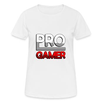 PRO GAMER (Rouge) - Jeux - T-shirt respirant Femme - blanc - Devant - AI Model Female 172 dark (172cm)