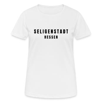 Seligenstadt, Hesse - T-shirt respirant Femme - blanc - Devant - AI Model Female 172 dark (172cm)
