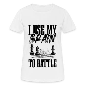 jeu d’échecs - T-shirt respirant Femme - blanc - Devant - AI Model Female 172 dark (172cm)