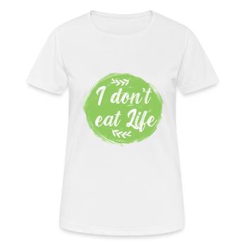 Vegan Fleischlos Tierlieb & Veganer - Frauen T-Shirt atmungsaktiv - Weiß - Vorne - AI Model Female 172 dark (172cm)