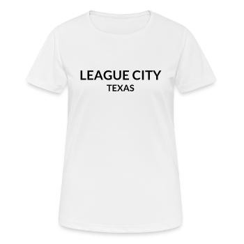 League City Texas USA - Frauen T-Shirt atmungsaktiv - Weiß - Vorne - AI Model Female 172 dark (172cm)