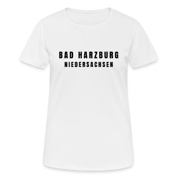 Bad Harzburg Niedersachsen - Frauen T-Shirt atmungsaktiv - Weiß - Vorne - AI Model Female 172 dark (172cm)