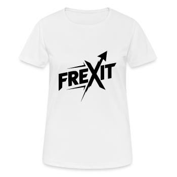 Frexit - T-shirt respirant Femme - blanc - Devant - AI Model Female 172 dark (172cm)