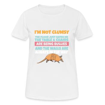 I'm Not Clumsy The Floor Hates Me Foolish - Women's Breathable T-Shirt - white - Front - AI Model Female 172 dark (172cm)