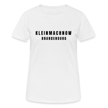 Kleinmachnow, Brandebourg - T-shirt respirant Femme - blanc - Devant - AI Model Female 172 dark (172cm)