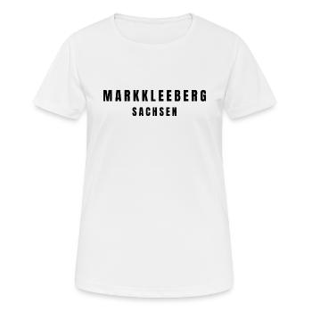 Markkleeberg, Saxe - T-shirt respirant Femme - blanc - Devant - AI Model Female 172 dark (172cm)