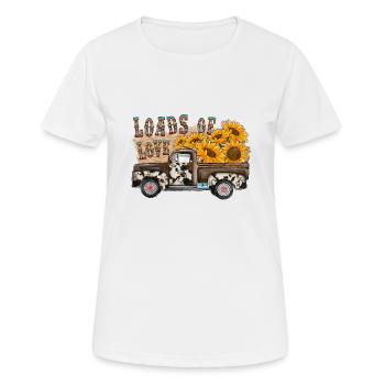 Sunflower Loads of Love - Women's Breathable T-Shirt - white - Front - AI Model Female 172 dark (172cm)