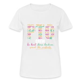 PTO Crew Parent Teacher Organization Équipe École - T-shirt respirant Femme - blanc - Devant - AI Model Female 172 dark (172cm)
