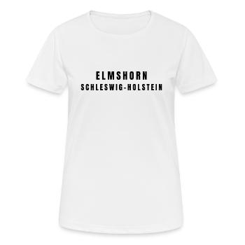 Elmshorn, Schleswig-Holstein - T-shirt respirant Femme - blanc - Devant - AI Model Female 172 dark (172cm)