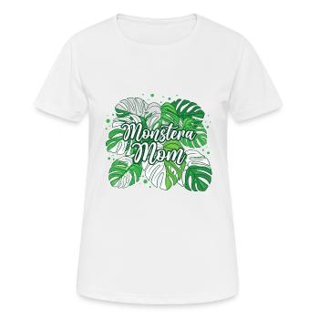 Variegated Monstera Mom - Frauen T-Shirt atmungsaktiv - Weiß - Vorne - AI Model Female 172 dark (172cm)