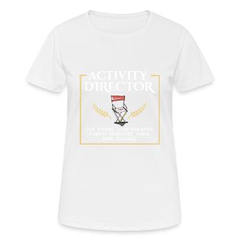 Fier directeur d’activité professionnel de l’appréciation - T-shirt respirant Femme - blanc - Devant - AI Model Female 172 dark (172cm)