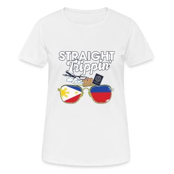 Voyage de vacances aux Philippines - T-shirt respirant Femme - blanc - Devant - AI Model Female 172 dark (172cm)