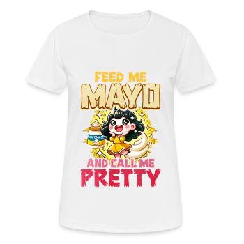 Mayonnaise - Frauen T-Shirt atmungsaktiv - Weiß - Vorne - AI Model Female 172 dark (172cm)