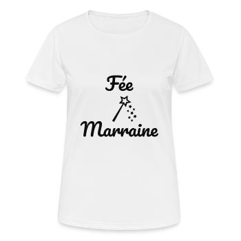Fée marraine - T-shirt respirant Femme - blanc - Devant - AI Model Female 172 dark (172cm)