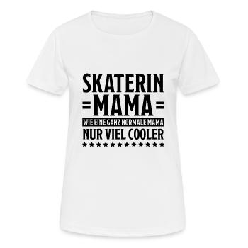 Skaterin Lustiger Spruch Skating Skaterin Geschenk - Frauen T-Shirt atmungsaktiv - Weiß - Vorne - AI Model Female 172 dark (172cm)