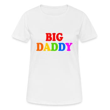 Big daddy - Frauen T-Shirt atmungsaktiv - Weiß - Vorne - AI Model Female 172 dark (172cm)