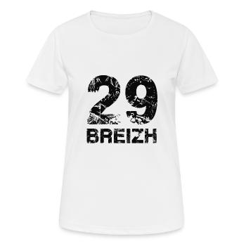 29 Breizh Bretagne - Women's Breathable T-Shirt - white - Front - AI Model Female 172 dark (172cm)