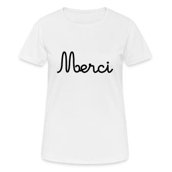 VIELEN DANK. DANKE. VIELEN DANK. JAHRESTAG. GEBURT. - Frauen T-Shirt atmungsaktiv - Weiß - Vorne - AI Model Female 172 dark (172cm)