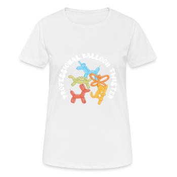 Professional Balloon Animal Twister Circus - Frauen T-Shirt atmungsaktiv - Weiß - Vorne - AI Model Female 172 dark (172cm)