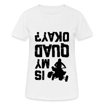 Quad Racer Quadr - T-shirt respirant Femme - blanc - Devant - AI Model Female 172 dark (172cm)