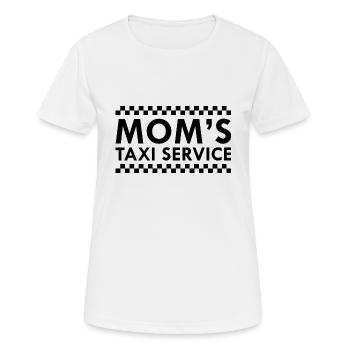 Mamas Taxi-Service - Frauen T-Shirt atmungsaktiv - Weiß - Vorne - AI Model Female 172 dark (172cm)