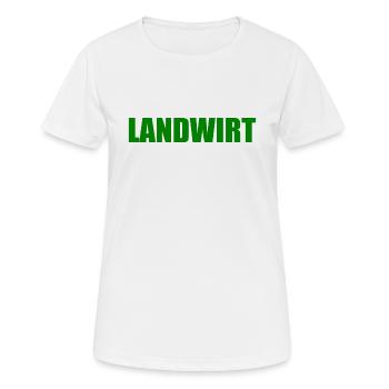 Landwirt - Frauen T-Shirt atmungsaktiv - Weiß - Vorne - AI Model Female 172 dark (172cm)