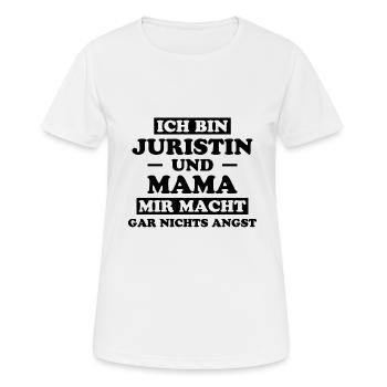 Juristin Beruf Lustige Spruch Jurist Jura Geschenk - Frauen T-Shirt atmungsaktiv - Weiß - Vorne - AI Model Female 172 dark (172cm)