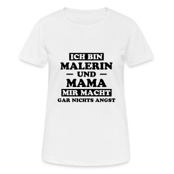 Malerin Spruch Malermeister Beruf Malerin Geschenk - Frauen T-Shirt atmungsaktiv - Weiß - Vorne - AI Model Female 172 dark (172cm)