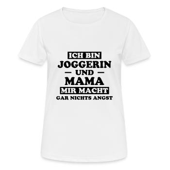 Joggerin Spruch Laufen Joggen Joggerin Geschenk - Frauen T-Shirt atmungsaktiv - Weiß - Vorne - AI Model Female 172 dark (172cm)