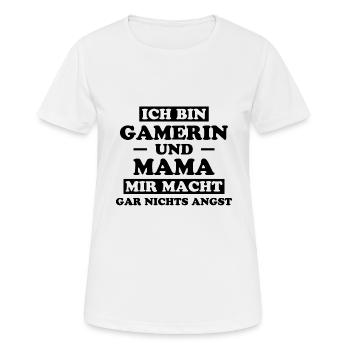 Gamerin Spruch Videospiel Sprüche Gamerin Geschenk - Frauen T-Shirt atmungsaktiv - Weiß - Vorne - AI Model Female 172 dark (172cm)