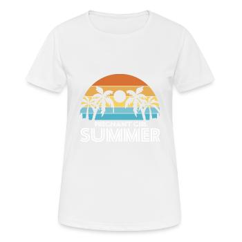 Pregnancy Reveal Pregnant Girl Summer Baby - Frauen T-Shirt atmungsaktiv - Weiß - Vorne - AI Model Female 172 dark (172cm)