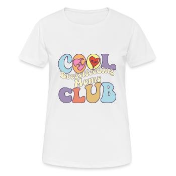 Cool Breastfeeding Moms Club Breast Milk - Women's Breathable T-Shirt - white - Front - AI Model Female 172 dark (172cm)