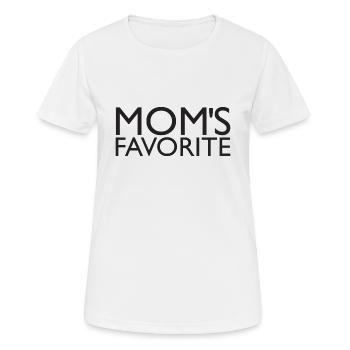 Le préféré de maman - T-shirt respirant Femme - blanc - Devant - AI Model Female 172 dark (172cm)