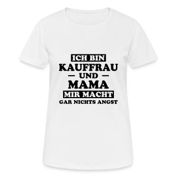 Kauffrau Spruch Verkäuferin Fun Kauffrau Geschenk - Frauen T-Shirt atmungsaktiv - Weiß - Vorne - AI Model Female 172 dark (172cm)